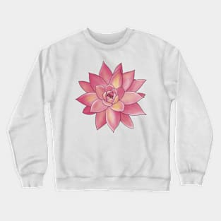 Colorful Succulent - Pink and Yellow Crewneck Sweatshirt